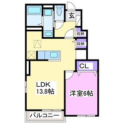 サンヴェール大芝Aの物件間取画像